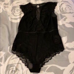 Sheer lace body suit